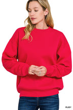 Classic Fleece Crewneck Sweatshirt - Cozy, Warm & Versatile Everyday Pullover