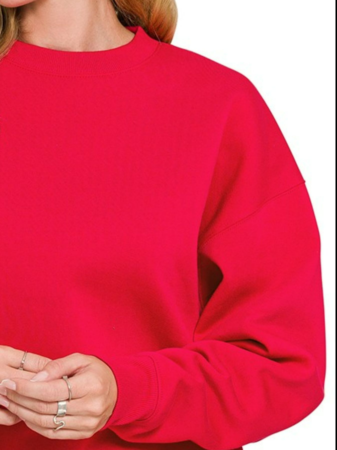 Classic Fleece Crewneck Sweatshirt - Cozy, Warm & Versatile Everyday Pullover