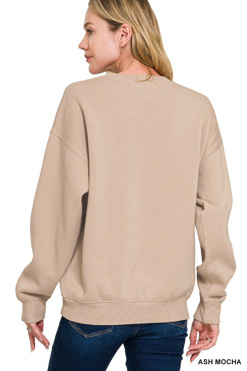 Classic Fleece Crewneck Sweatshirt - Cozy, Warm & Versatile Everyday Pullover