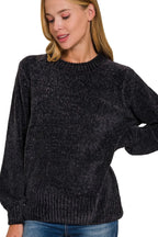 Oversized Chenille Pullover Sweater – Soft, Cozy & Relaxed Fit