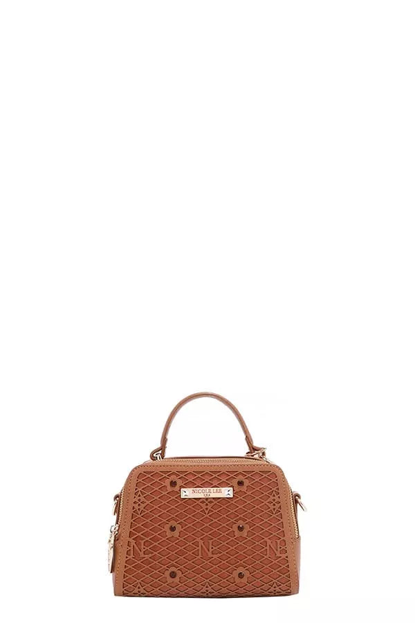 Gracie Mini Handbag – Laser-Cut Rhinestone Crossbody Purse