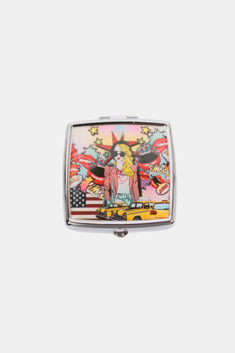 Nicole Lee Metallic Square Pill Case – Chic, Compact & Pocket-Ready