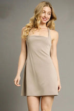 Umgee Crisscross Square Neck Active Dress Stylish & Performance Ready