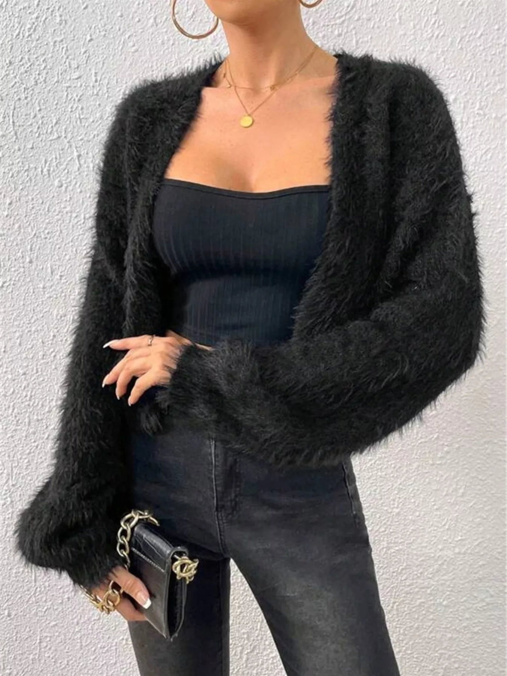 Open Front Long Sleeve Cardigan – Cozy Casual Layering Piece
