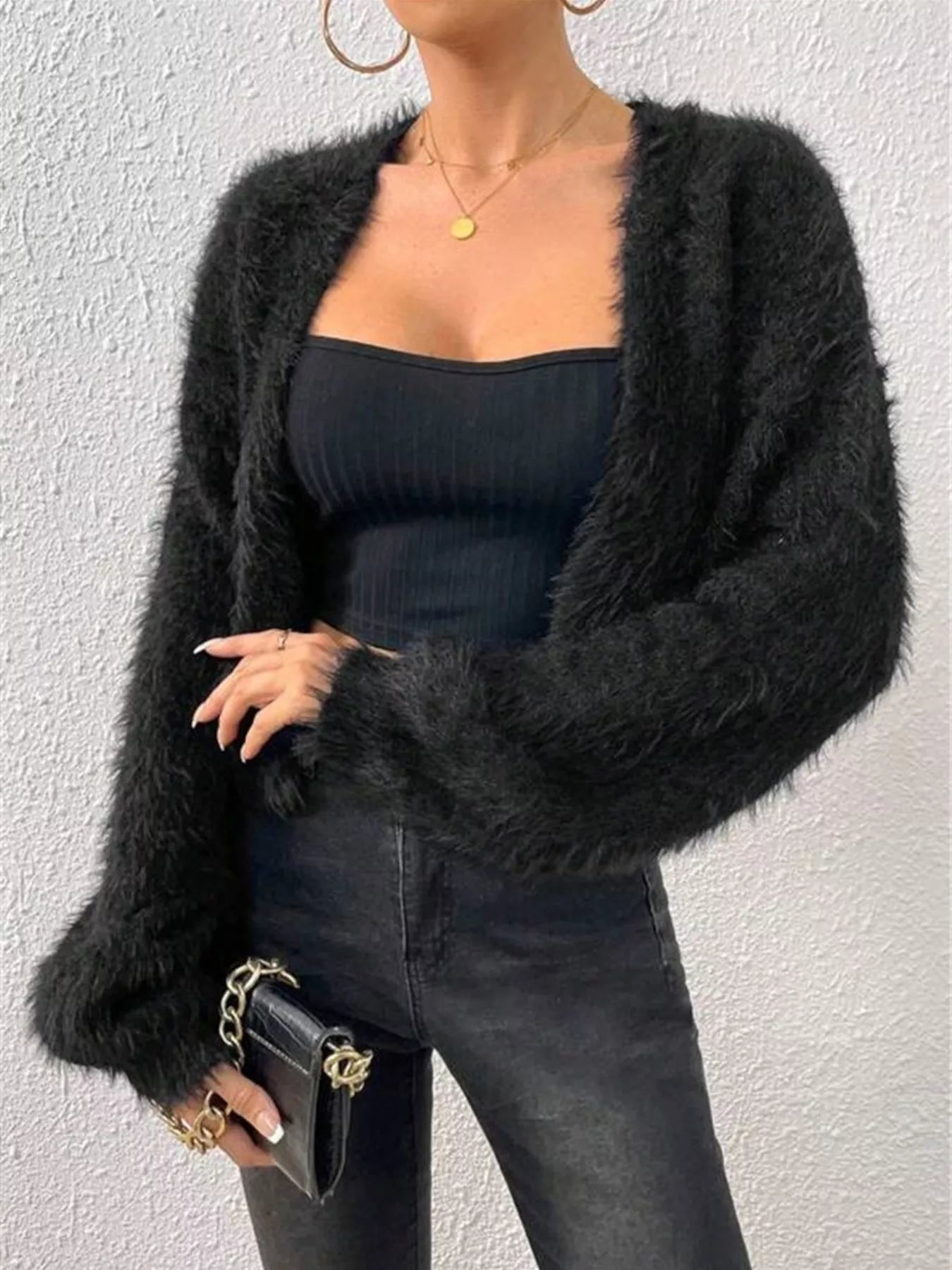 Open Front Long Sleeve Cardigan – Cozy Casual Layering Piece