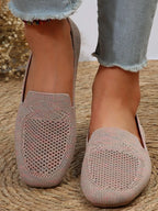 Square Toe Flat Slip-Ons – Chic Comfortable Everyday Shoes