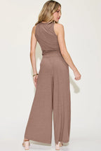 Ribbed Tank & Wide Leg Pants Set – Chic, Comfy & Effortless