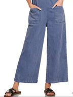 Zenana Washed Knot Strap Jumpsuit with Pockets – Trendy, Relaxed & Chic