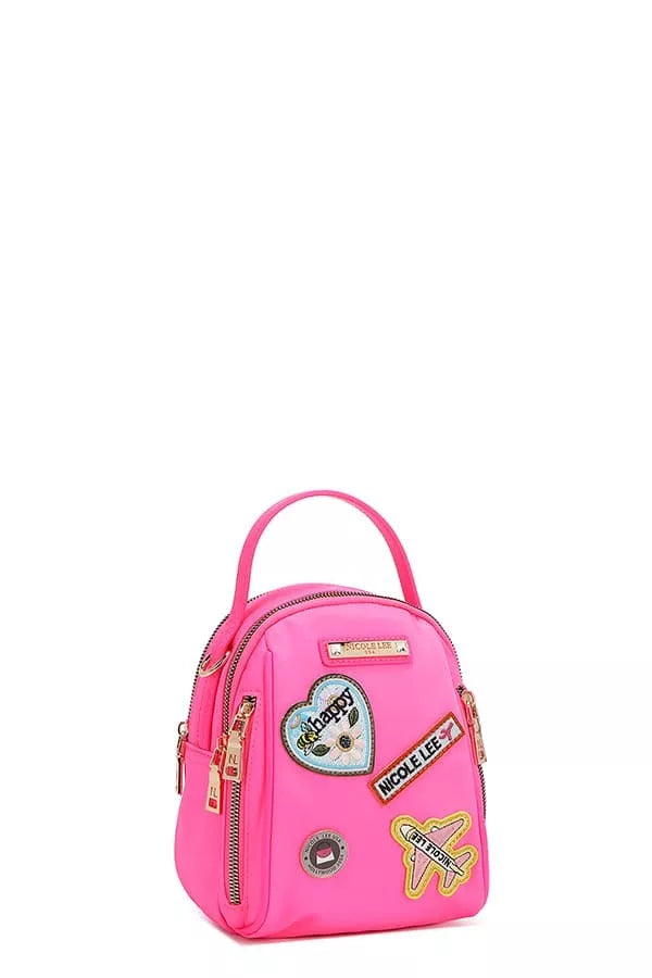 Embroidered Travel Patch Bag | Multi-Way Backpack, Crossbody & Handbag