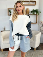Contrast Drop Shoulder Top & Shorts Set – Trendy, Comfy & Versatile
