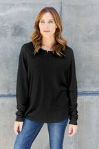 Classic Round Neck Long Sleeve T-Shirt – Everyday Essential
