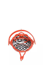 Red Bucket Crossbody Bag with Patches – Playful Street-Style Purse