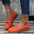 Weave Wedge Heeled Loafers – Comfortable Chic Everyday Shoes