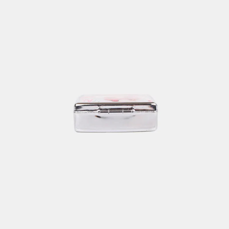 Nicole Lee Metallic Square Pill Case – Chic, Compact & Pocket-Ready