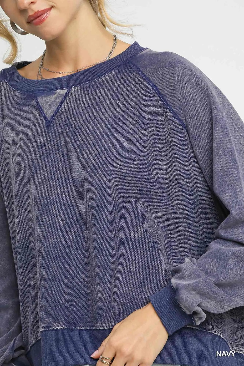 Mineral Wash French Terry Sweatshirt – Cozy Casual Chic Pullover