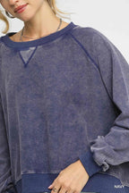Mineral Wash French Terry Sweatshirt – Cozy Casual Chic Pullover