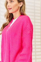 Rib-Knit Open-Front Cardigan – Effortless, Cozy & Stylish