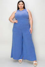 Ribbed Tank & Wide Leg Pants Set – Chic, Comfy & Effortless