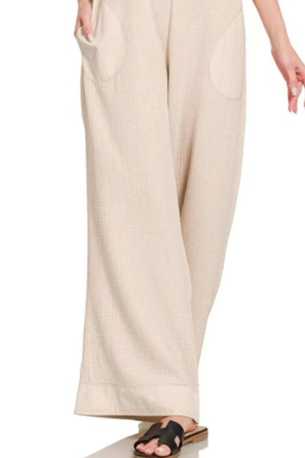 Double Gauze Wide Leg Overalls – Washed, Lightweight & Relaxed Fit