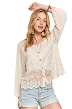 Button-Down Embroidered Blouse – Elegant, Versatile & Timeless