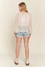 Button-Down Embroidered Blouse – Elegant, Versatile & Timeless