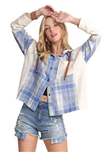 Plaid Hoodie Shacket – Button Down, Cozy & On-Trend for Any Season