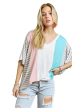 Colorblock Casual Knit Tunic Top – Stylish Everyday Wear