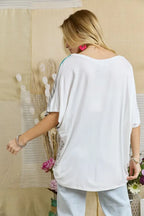 Colorblock Casual Knit Tunic Top – Stylish Everyday Wear