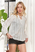 Cotton Peasant Top – Classic Boho Style with Relaxed Comfort