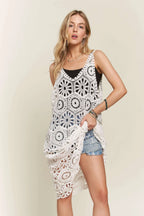 Crochet Cover-Up Tunic Top – Boho Beach Style for Summer Days