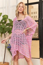 Crochet Cover Up Tunic Top – Boho Beach Style for Summer