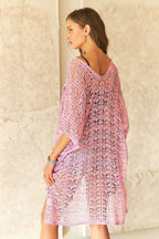 Crochet Cover Up Tunic Top – Boho Beach Style for Summer