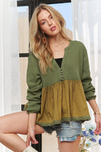 Mineral Washed Babydoll Tunic – Trendy, Relaxed & Flattering Fit