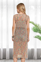 Multi Color Crochet Tunic Top – Boho Chic Style for Summer Days