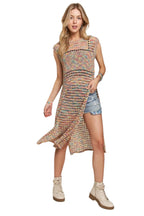 Multi Color Crochet Tunic Top – Boho Chic Style for Summer Days