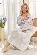 Ruffled Off Shoulder Floral Blouse – Romantic & Feminine Style