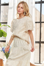 Solid Puff Sleeves Knit Top – Trendy & Feminine Statement Piece