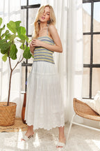 Zigzag Stripe Rib Knit Cami – Trendy Versatile Sleeveless Top