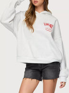 Drop Shoulder Graphic Hoodie with Kangaroo Pocket – Trendy Casual