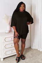 3/4 Sleeve Top & Shorts Set – Stylish, Comfy & Versatile