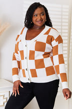 Angel Wings Button-Up V-Neck Dropped Shoulder Cardigan