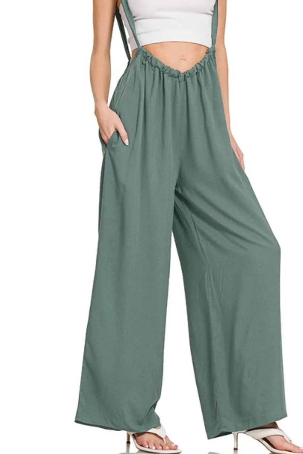 Ash Jade Wide-Leg Jumpsuit – Bold, Comfy & Flattering All Day