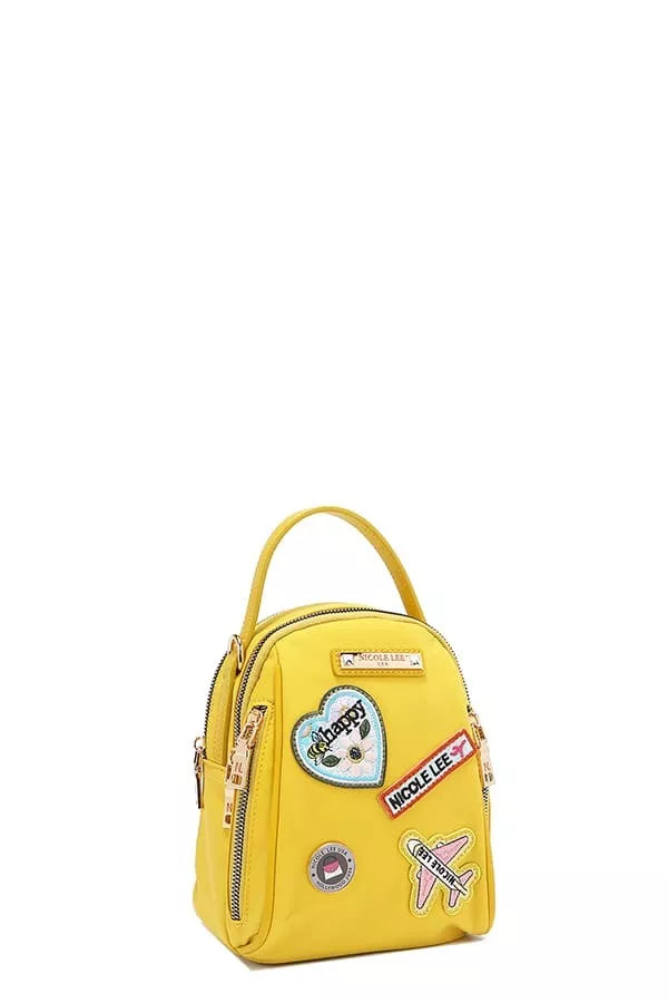 Embroidered Travel Patch Bag | Multi-Way Backpack, Crossbody & Handbag
