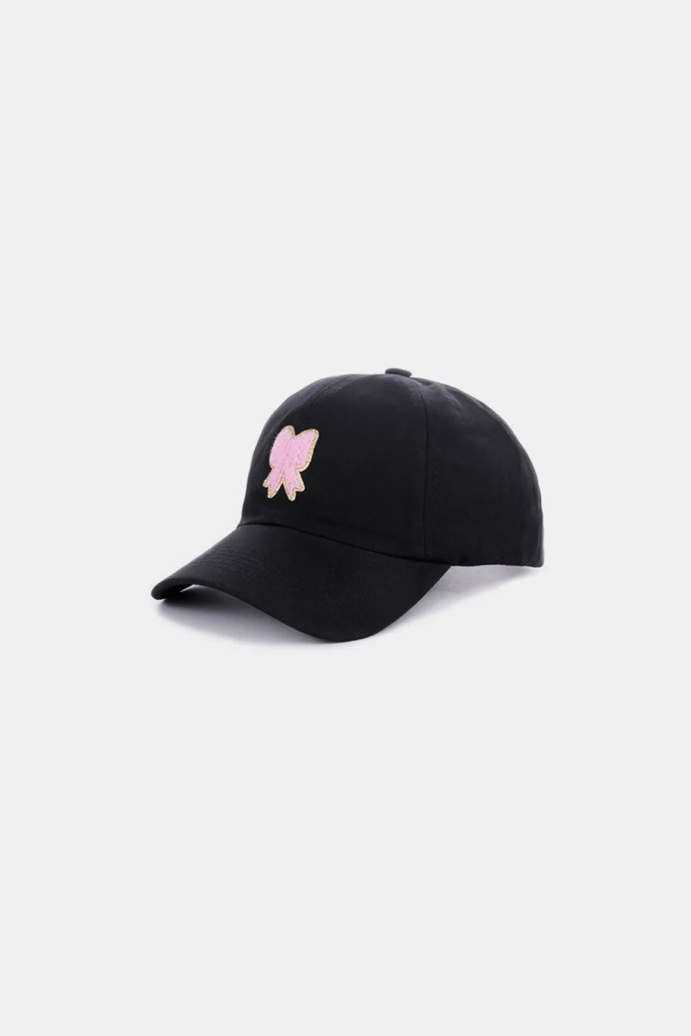 Ribbon Bow Chenille Patch Baseball Cap – Adjustable & Stylish Hat