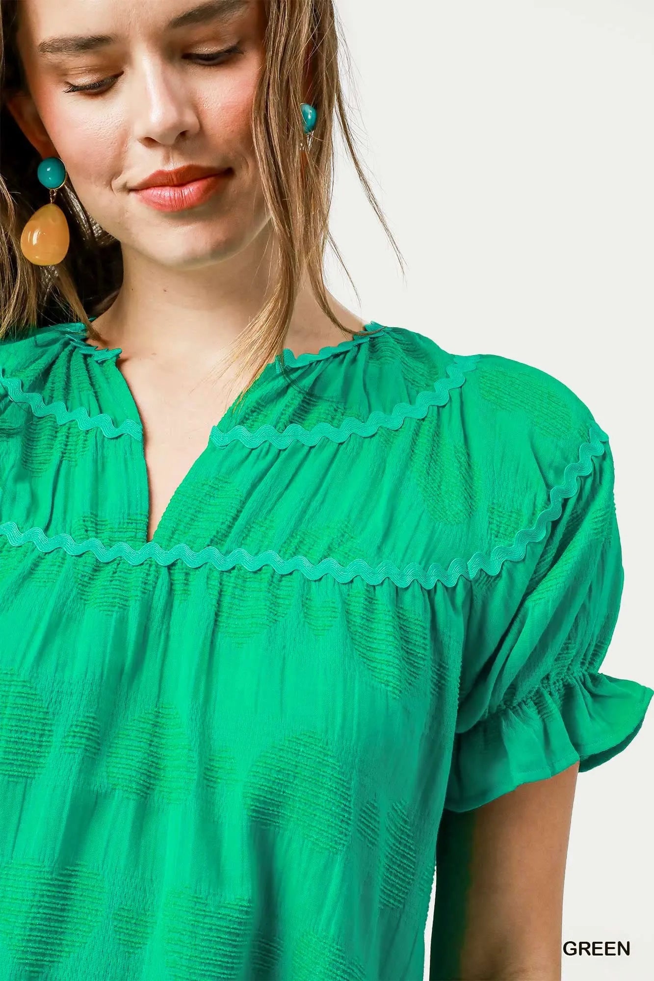 Heart Print Babydoll Dress – Ruffle Sleeves & Sweet Feminine Style
