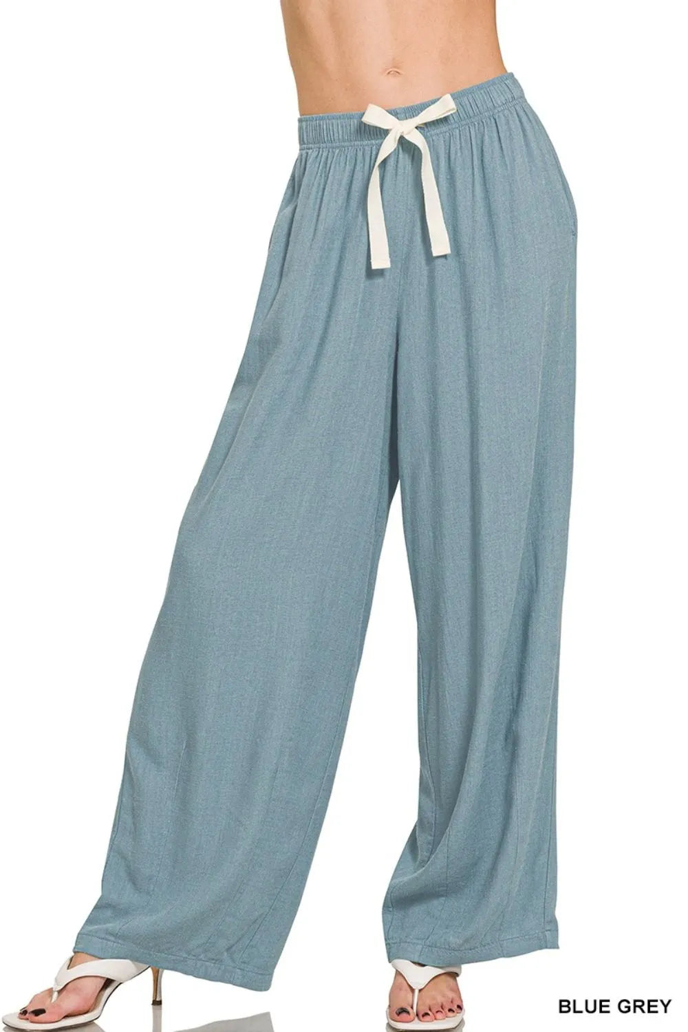 Linen Drawstring Pants – Lightweight, Comfy & Breathable