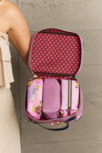 Nicole Lee Printed Handbag – Pebbled & Patent Leather with 3 Pouches