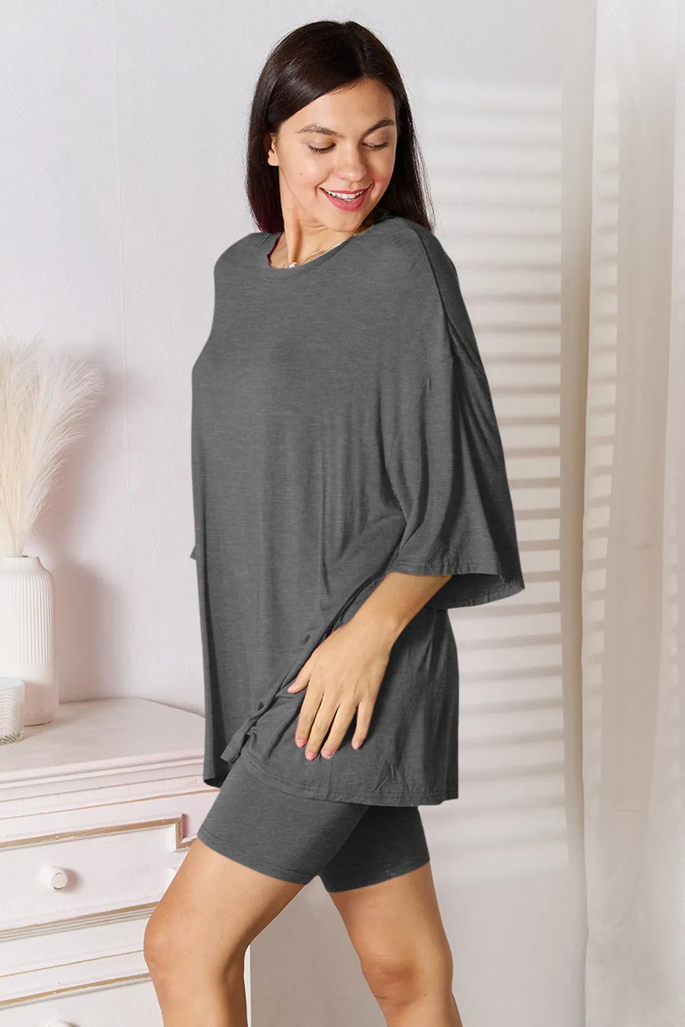 3/4 Sleeve Top & Shorts Set – Stylish, Comfy & Versatile