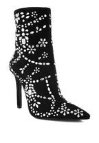 Rag Company Dunari Diamante Boots – Sparkling Microfiber Elegance