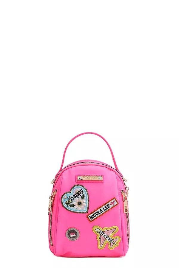 Embroidered Travel Patch Bag | Multi-Way Backpack, Crossbody & Handbag